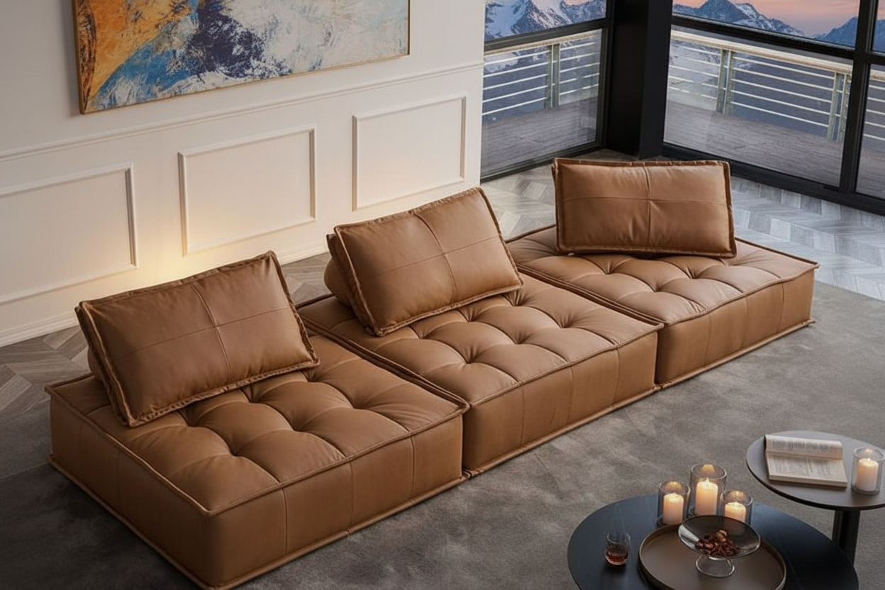 Zen Modular Floor Sofa - evening mood lifestyle