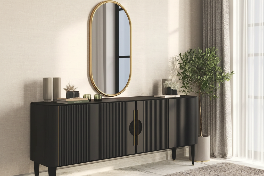 Aurelius Sideboard - Dark Grey Finish