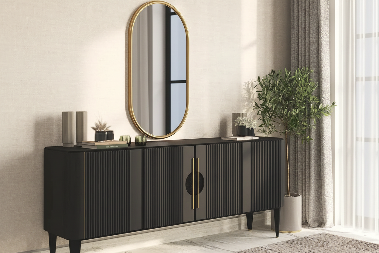 Aurelius Sideboard - Dark Grey Finish