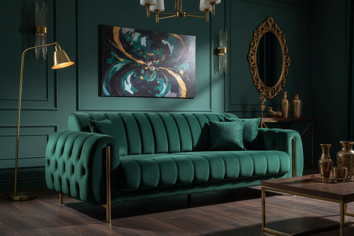 Chester Channel & Button Tufted Luxury Sofa