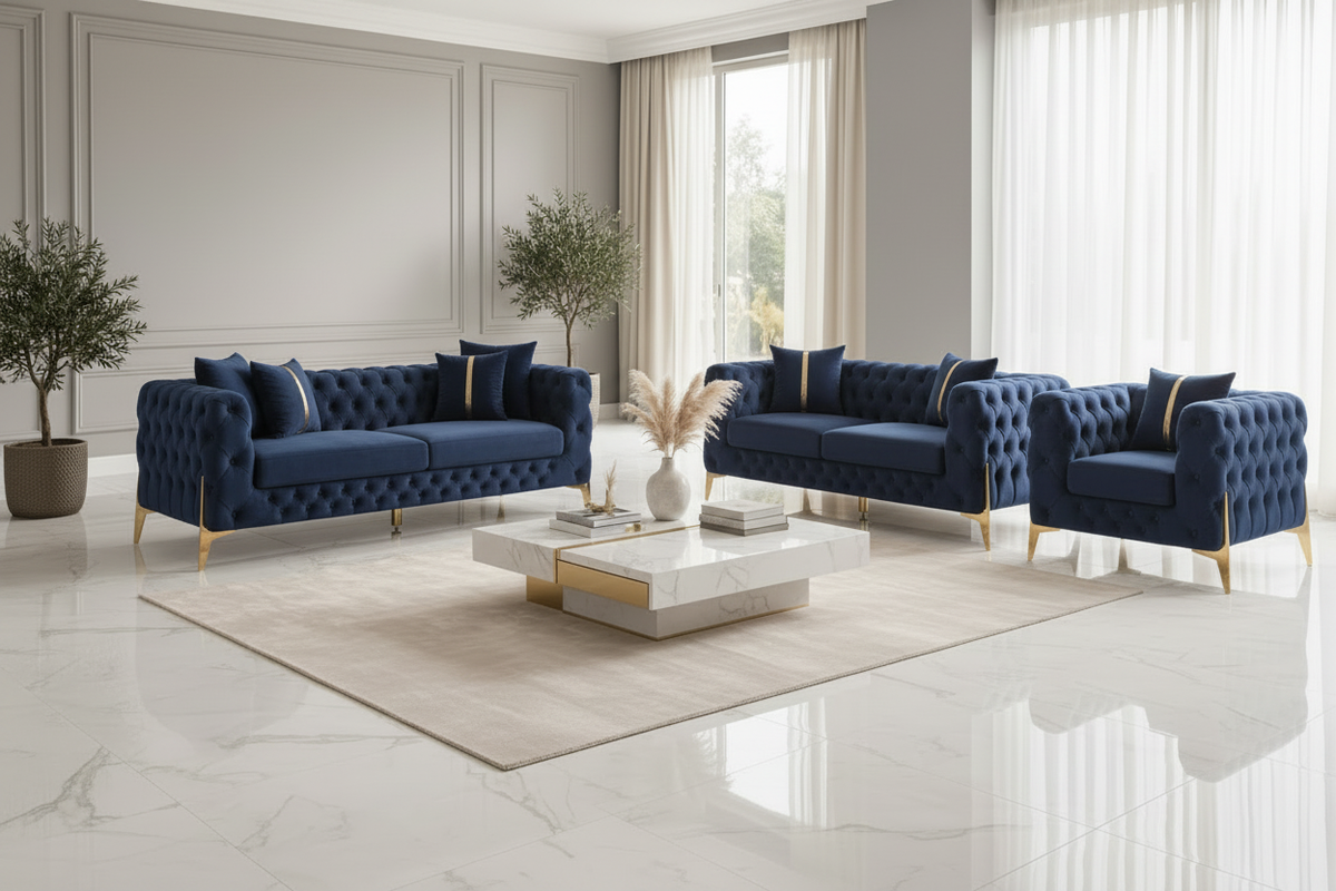 Grandeur Chesterfield Sofa Set