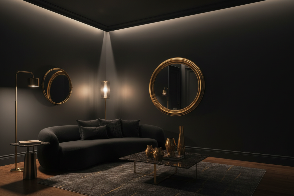 Moon Couch - Velvet / Black