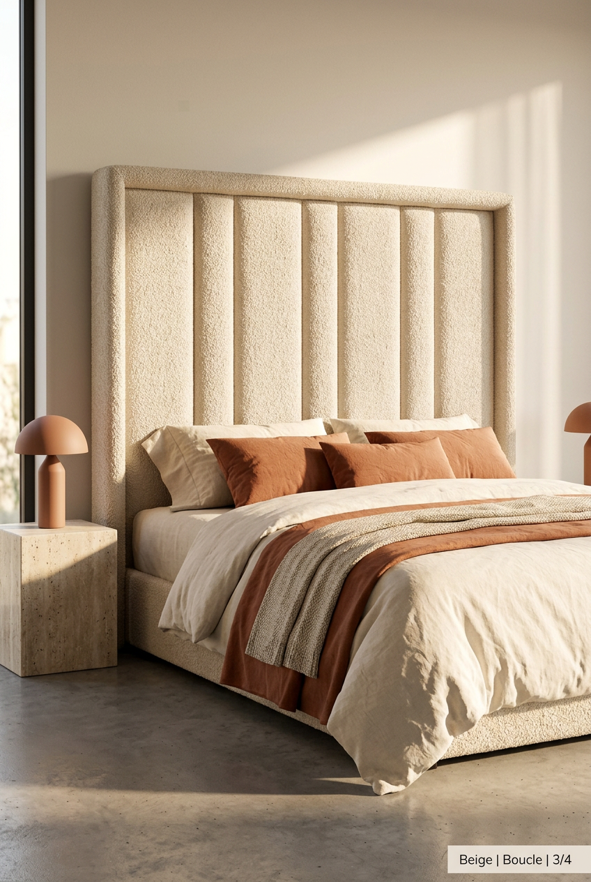 Sage Channel Wingback Headboard