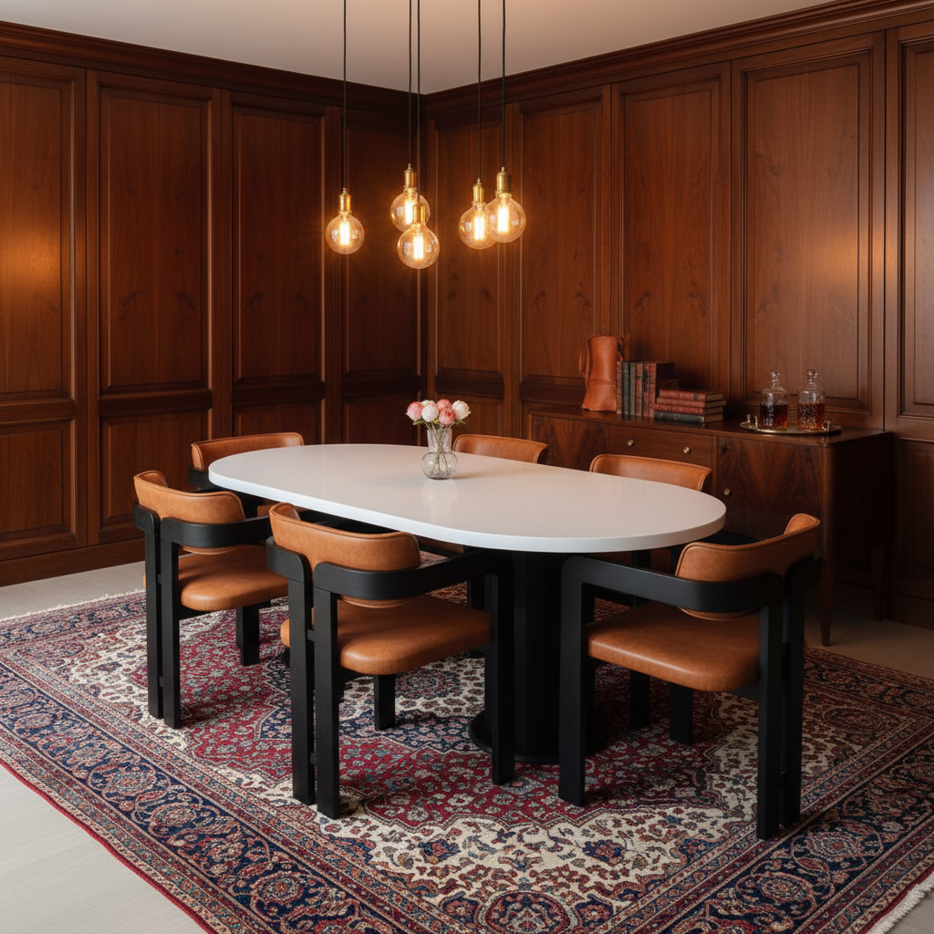 Diamond Oval Dining Room Set