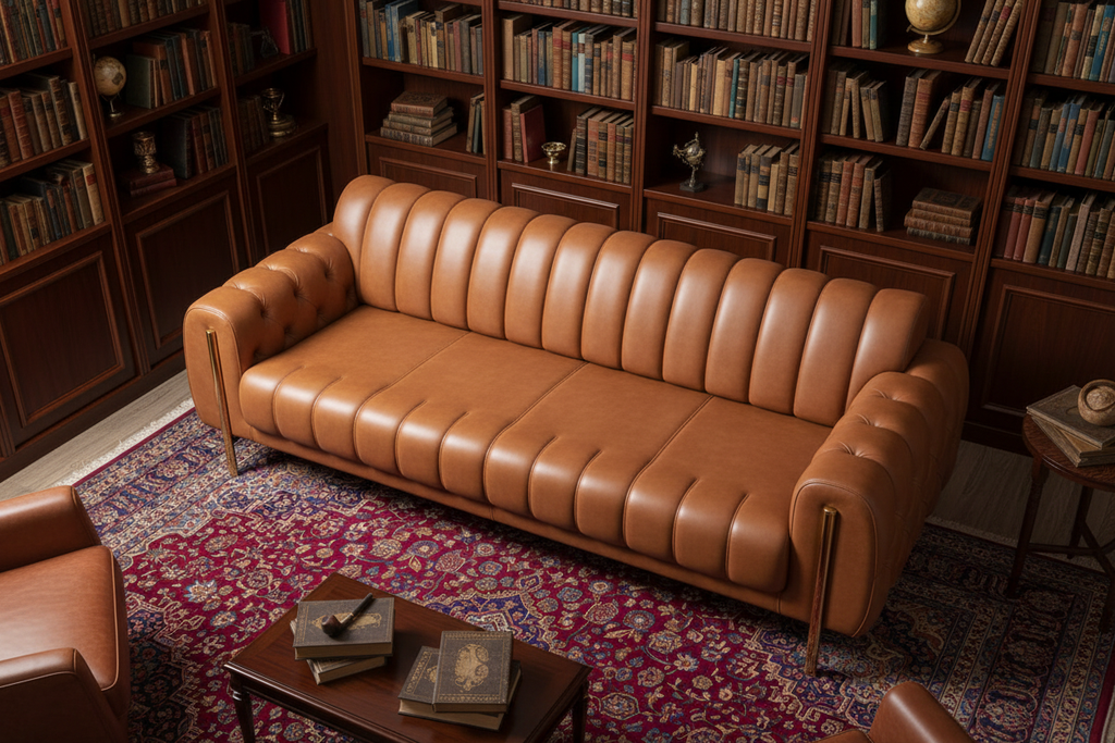 Chester Channel & Button Tufted Luxury Sofa