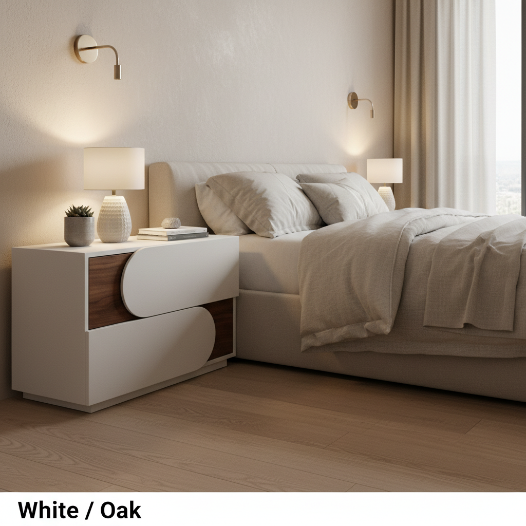 Luxe Curve Bedside Table