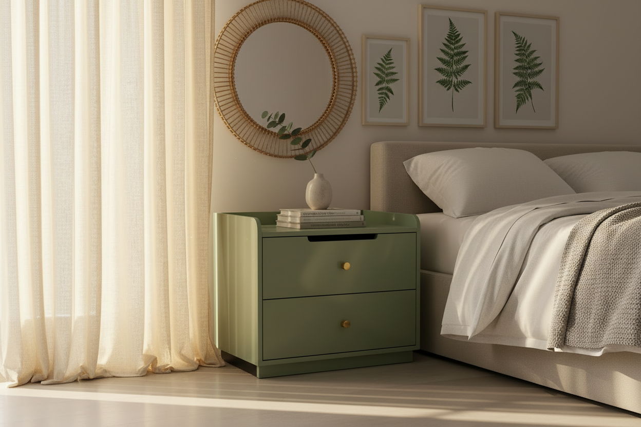 Two-Drawer Bedside Table