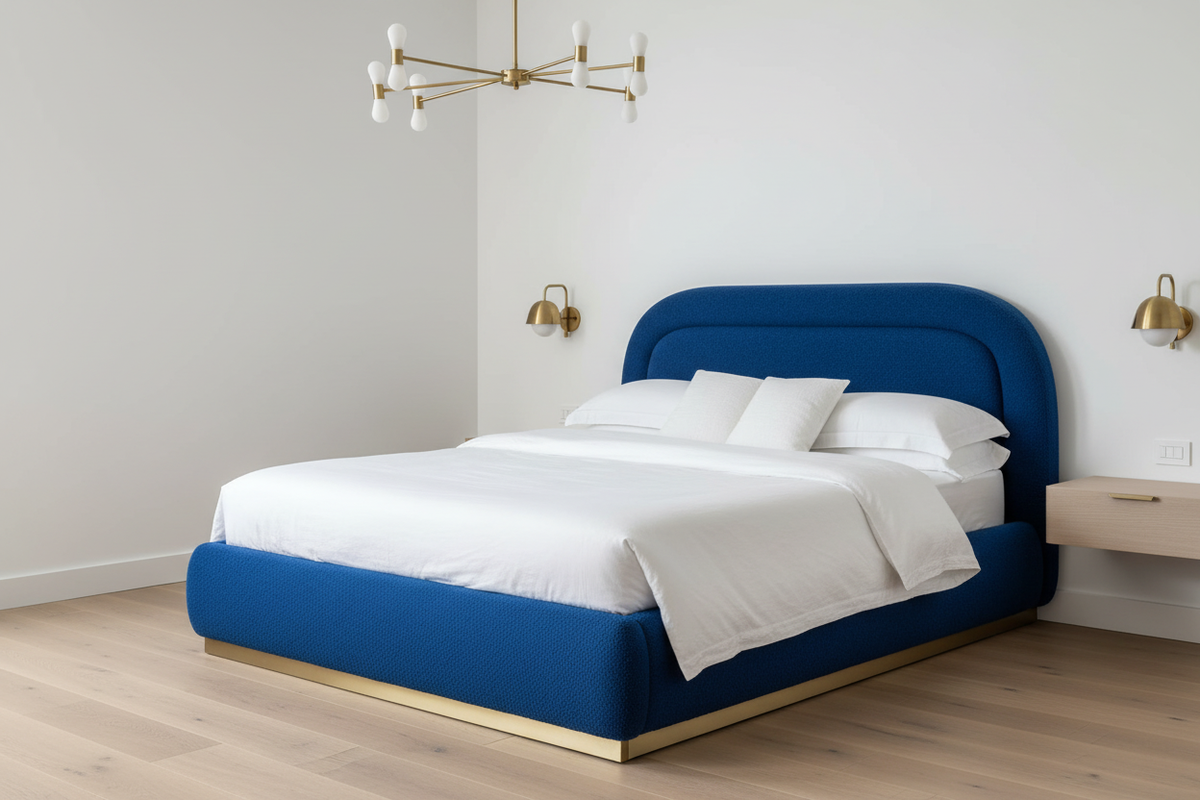 Luella Upholstered Wooden Plinth Base Storage Bed