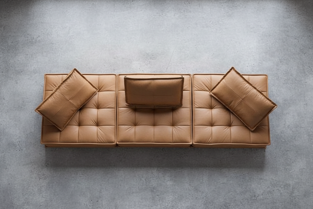 Zen Modular Floor Sofa - top-down all 3 modules