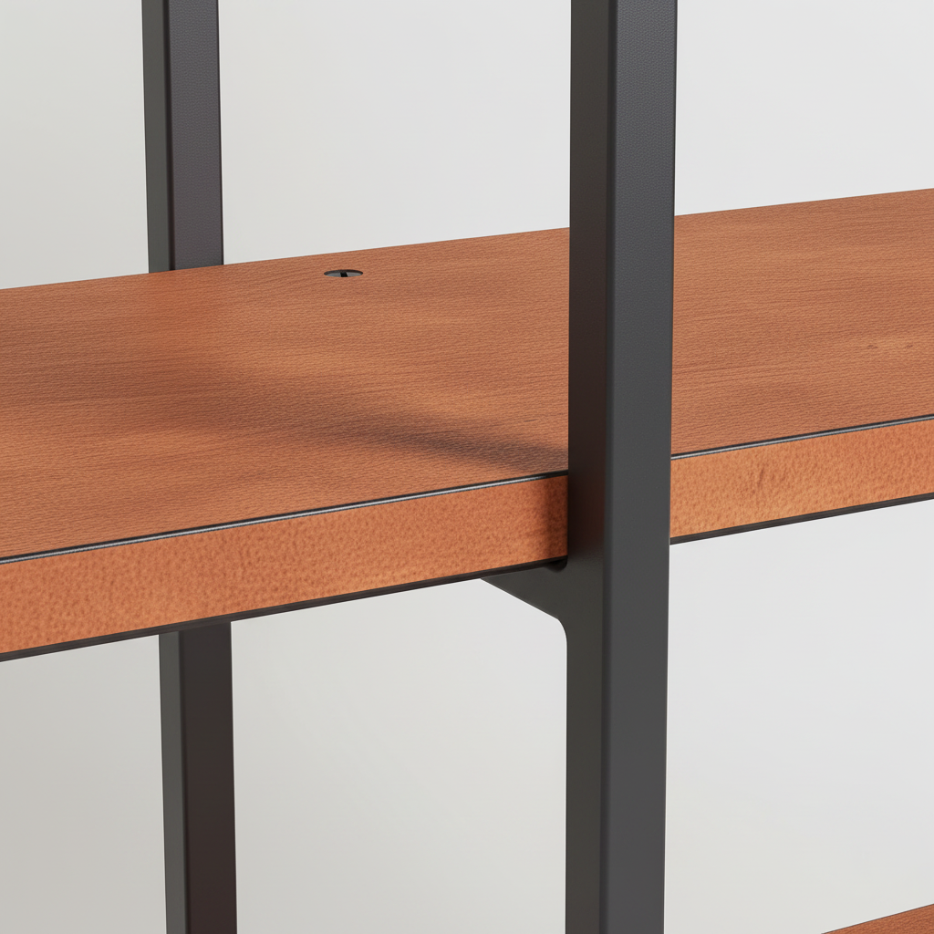 Industrial 3-Tier Open Bookshelf