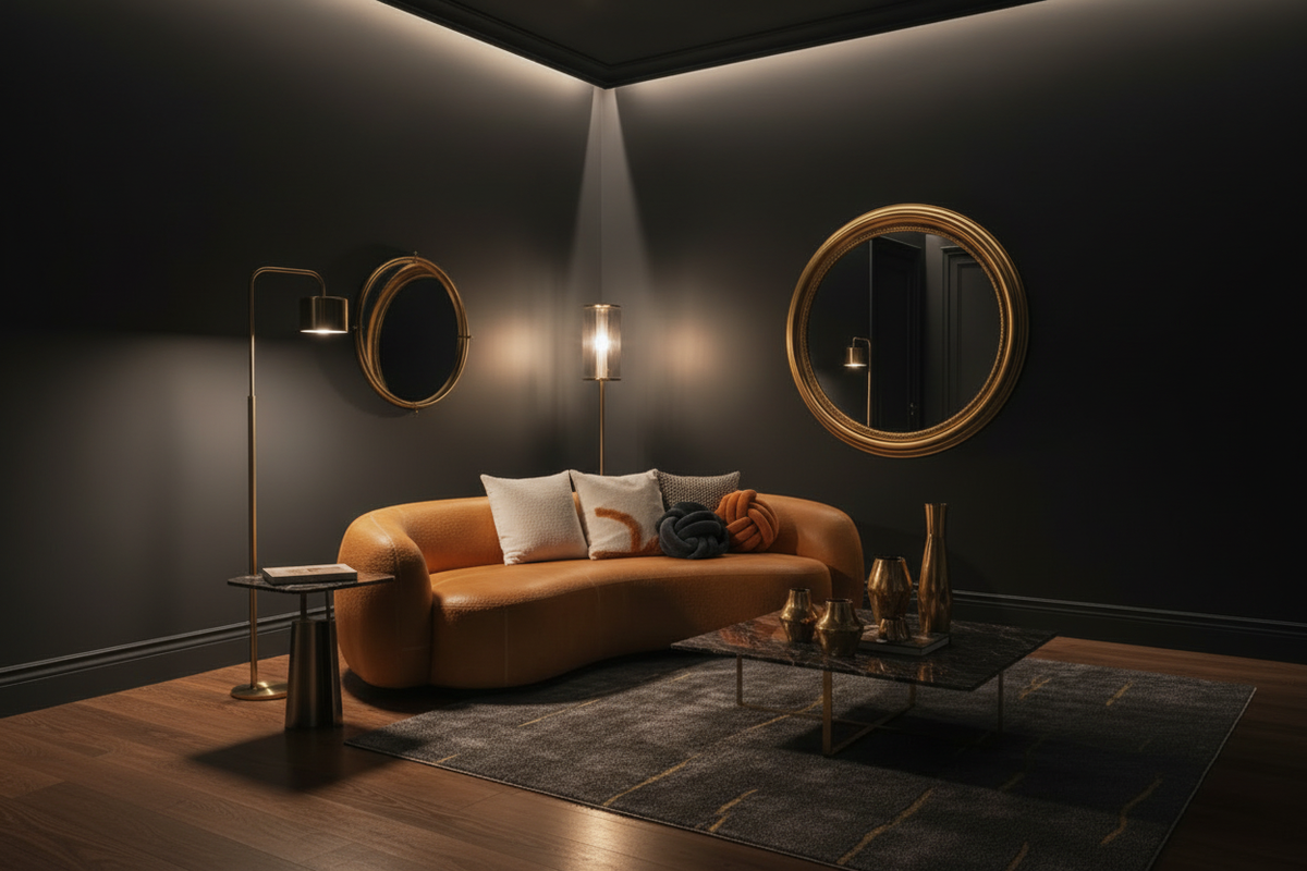 Moon Couch - Leather / Cognac