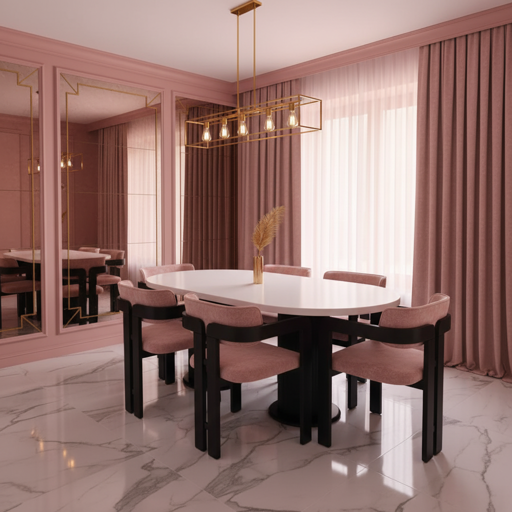 Diamond Oval Dining Room Set