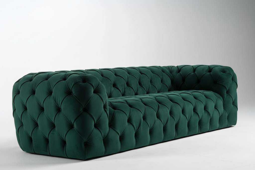 Fully Tufted Chesterfield Sofa