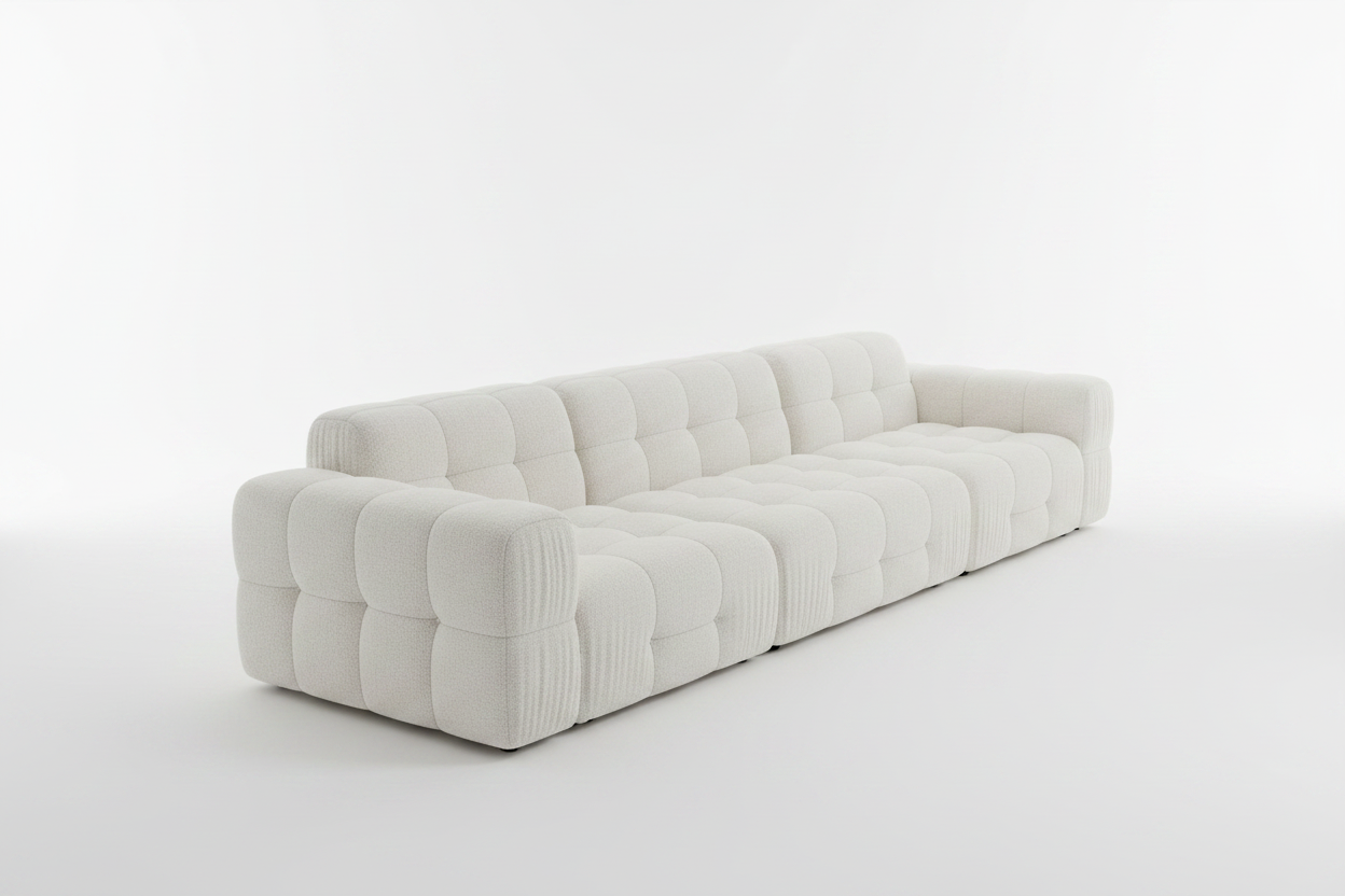 Cloud Bubble Grid Sectional - side profile view