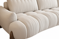 Nova Channel Tufted Sofa - close-up horizontal channel tufting texture detail