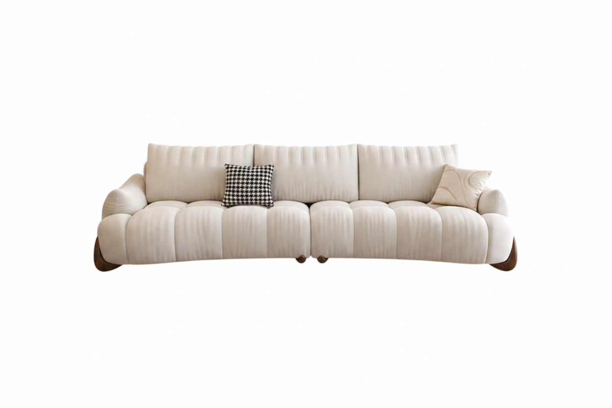 Nova Channel Tufted Sofa - front-facing view
