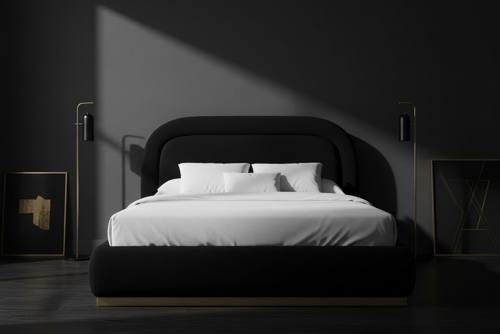 Luella Upholstered Wooden Plinth Base Storage Bed