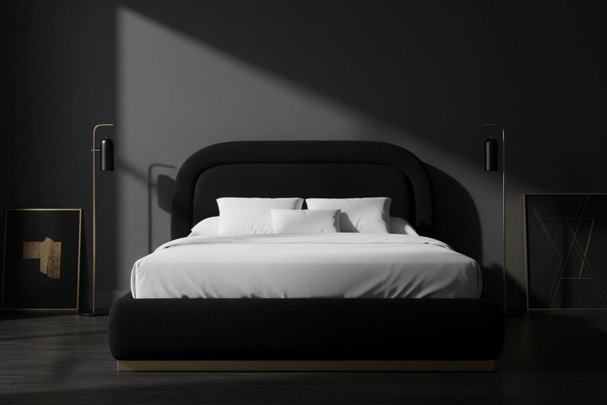 Luella Upholstered Wooden Plinth Base Storage Bed