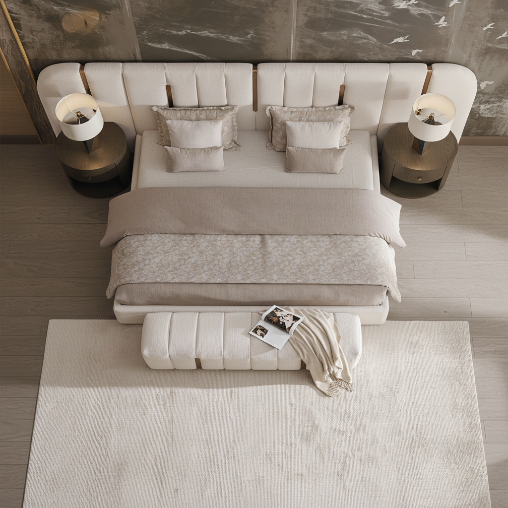 Vals Bedroom Suite - top-down overhead view