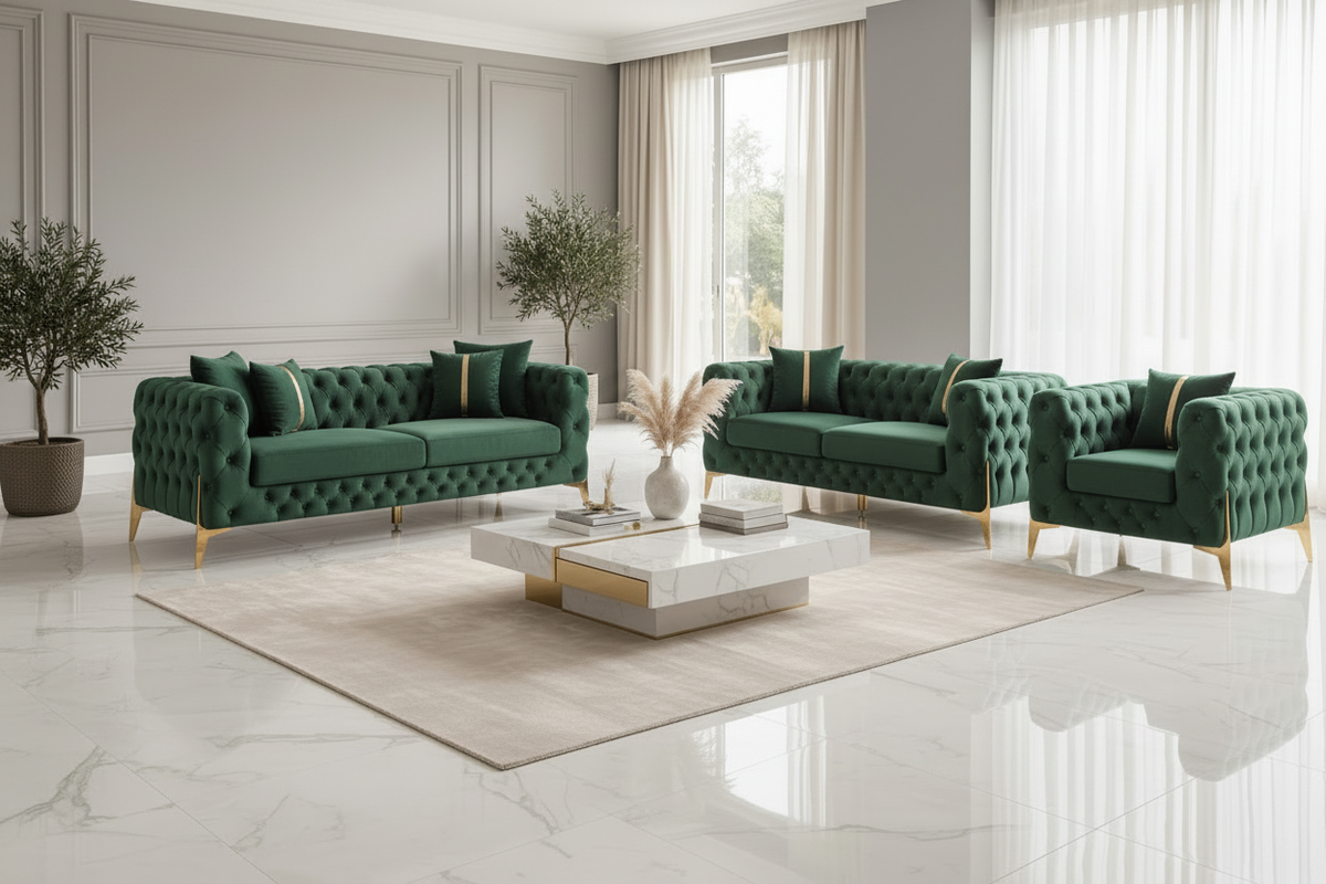 Grandeur Chesterfield Sofa Set