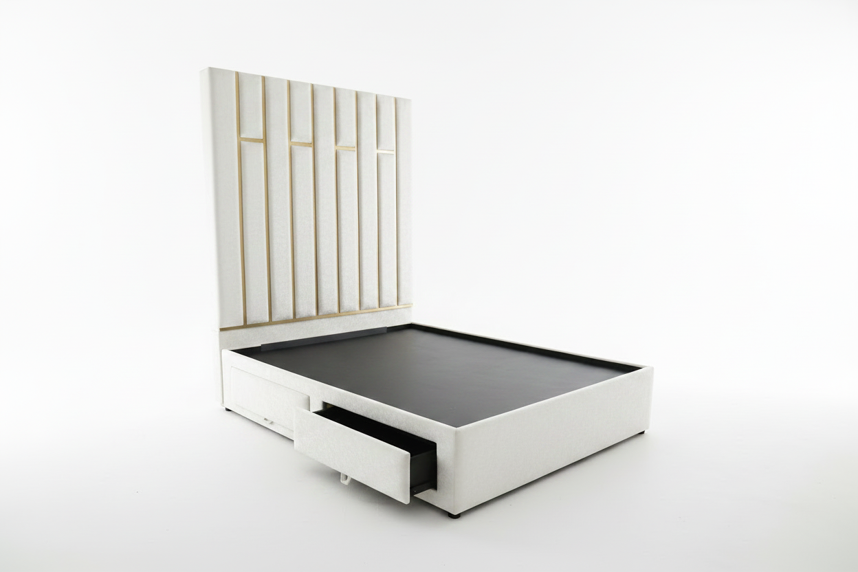 Aurelia Gold Inlay Storage Bed