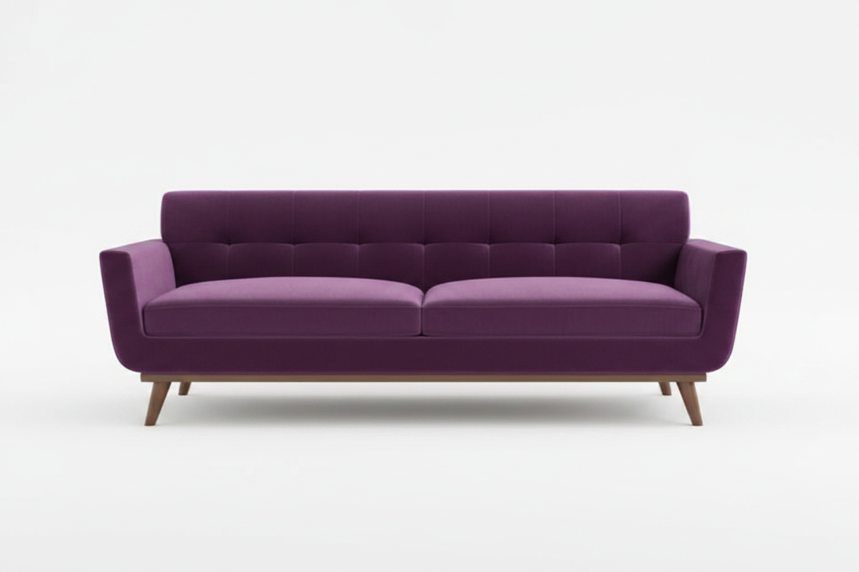 Mid-Century Modern 3-Seater Sofa