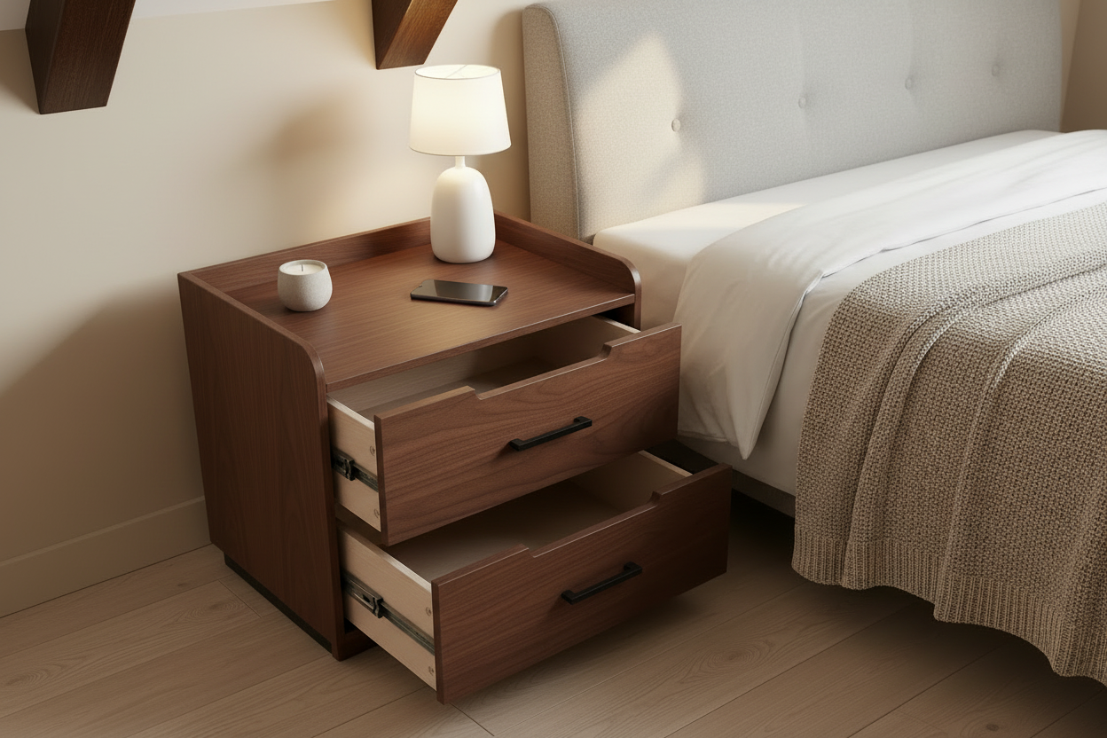 Two-Drawer Bedside Table