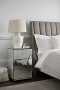 Pandora Mirrored Glass Side Table