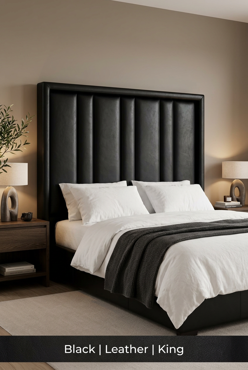 Sage Channel Wingback Headboard