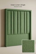 Sage Channel Wingback Headboard