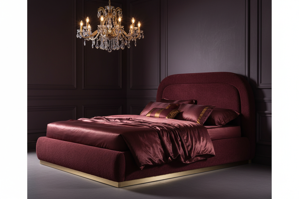 Luella Upholstered Wooden Plinth Base Storage Bed