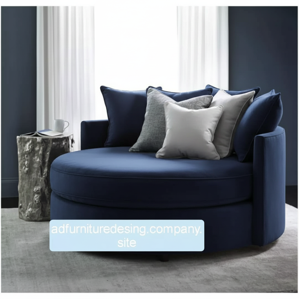 Luna Round Barrel Swivel Cuddle Chair