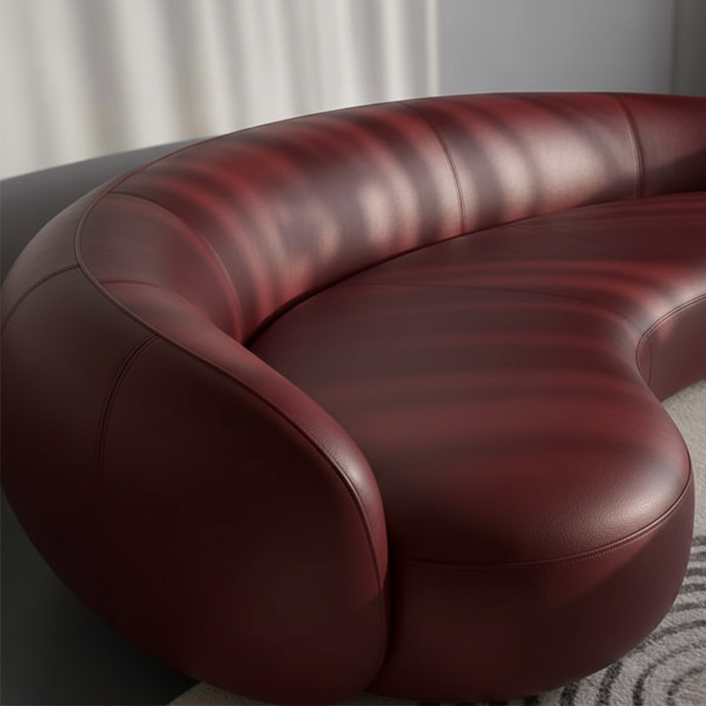 Luna Curved Boucle Sofa