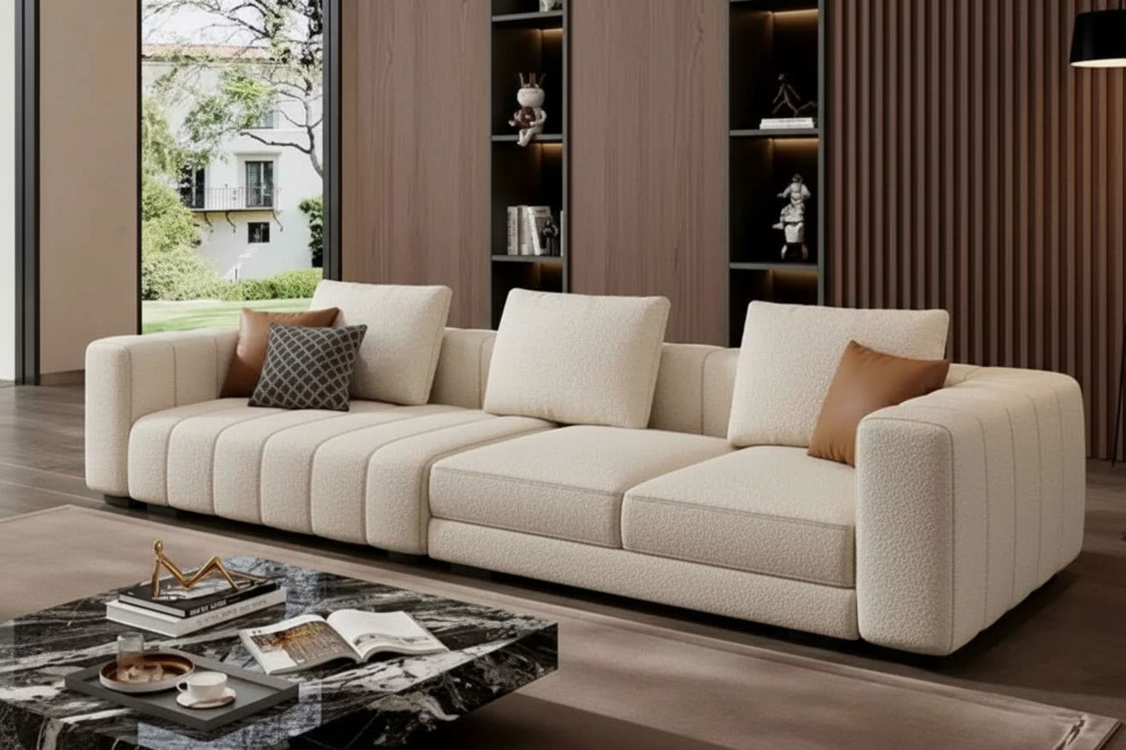 Mix Sofa - Cream Boucle