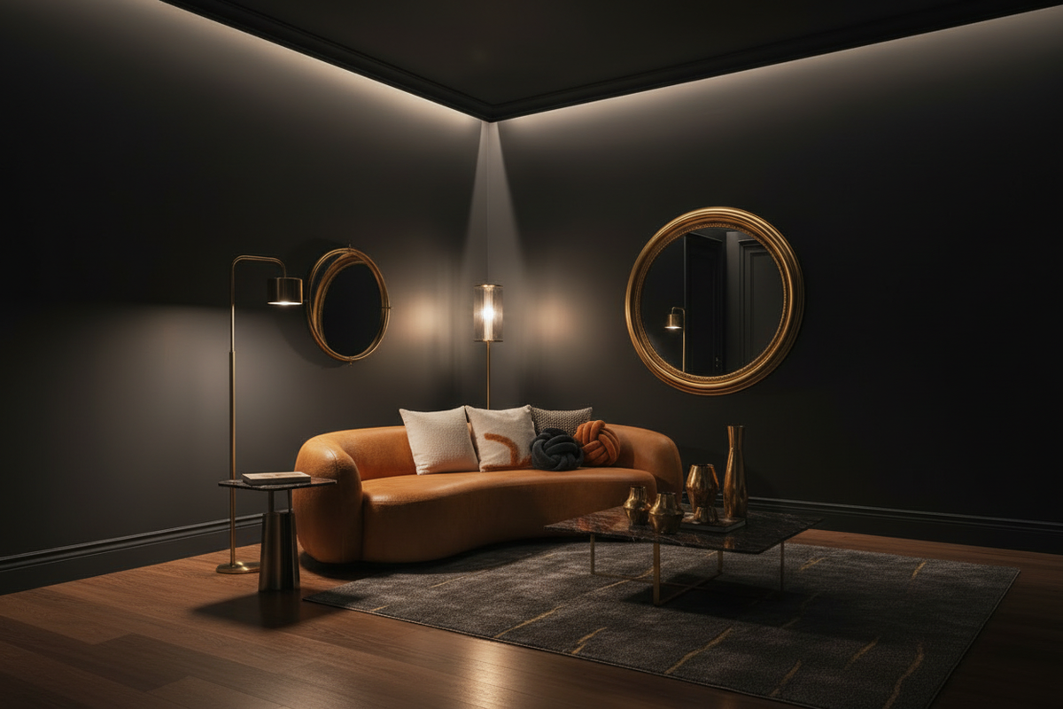 Moon Couch Back - Leather Industrial