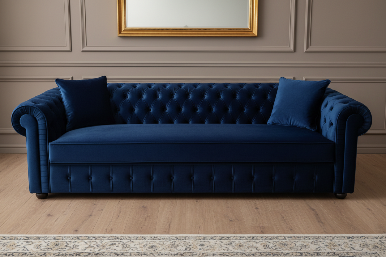 Navy 3-Seater