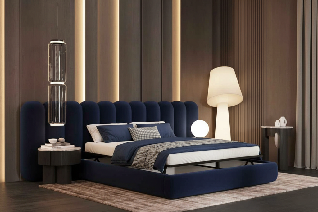 Navy Blue Velvet