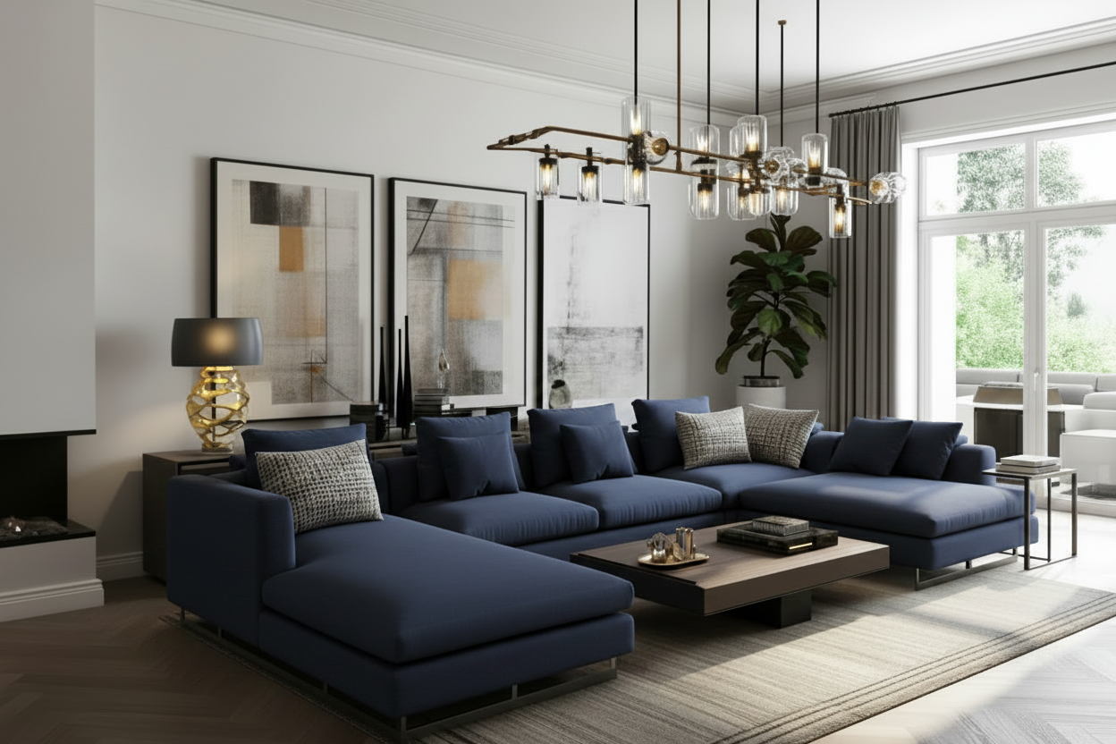 Navy Sofa