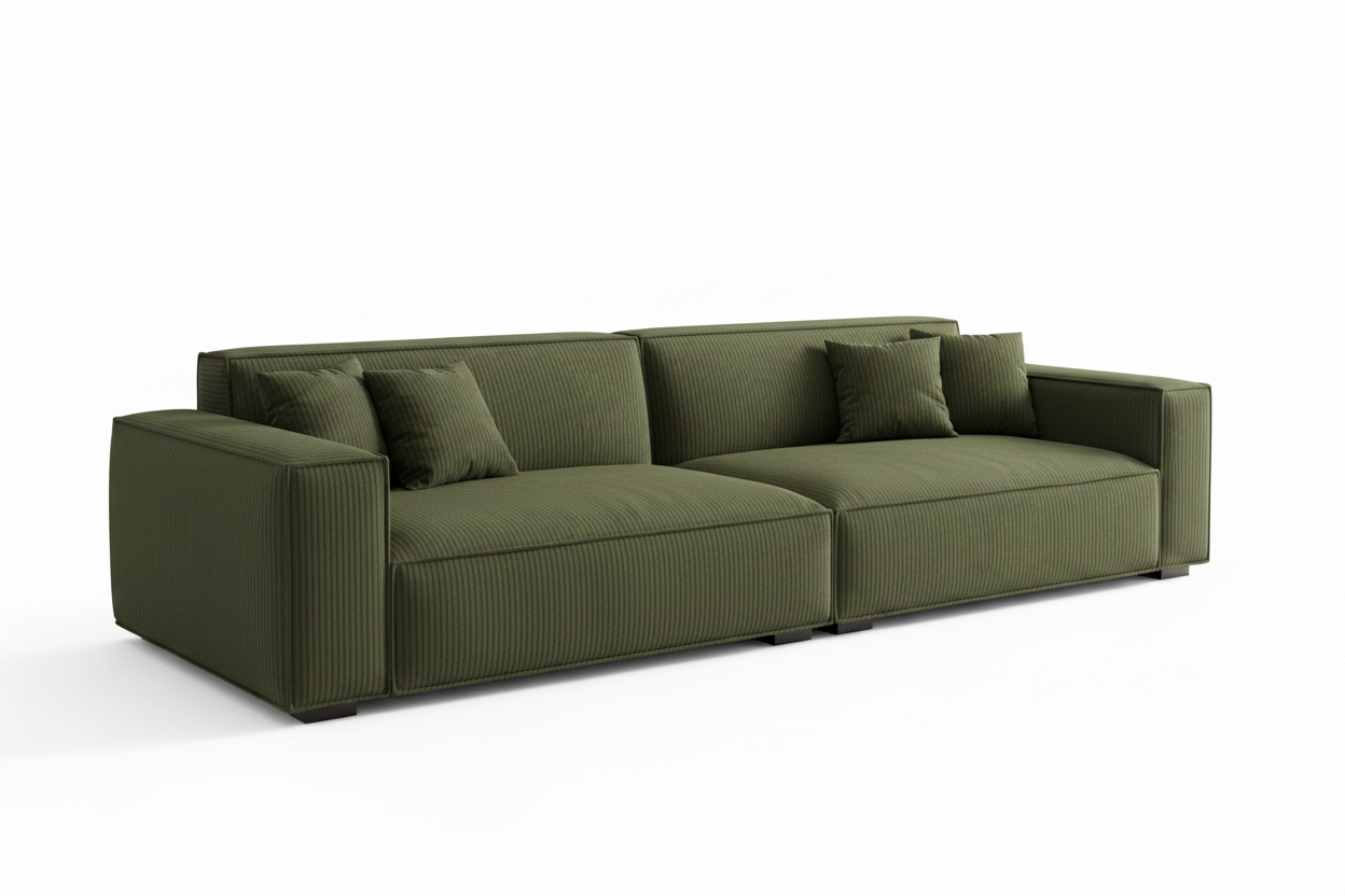 Novo Sofa - Green Corduroy