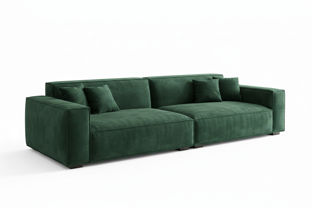 Novo Sofa - Green Velvet