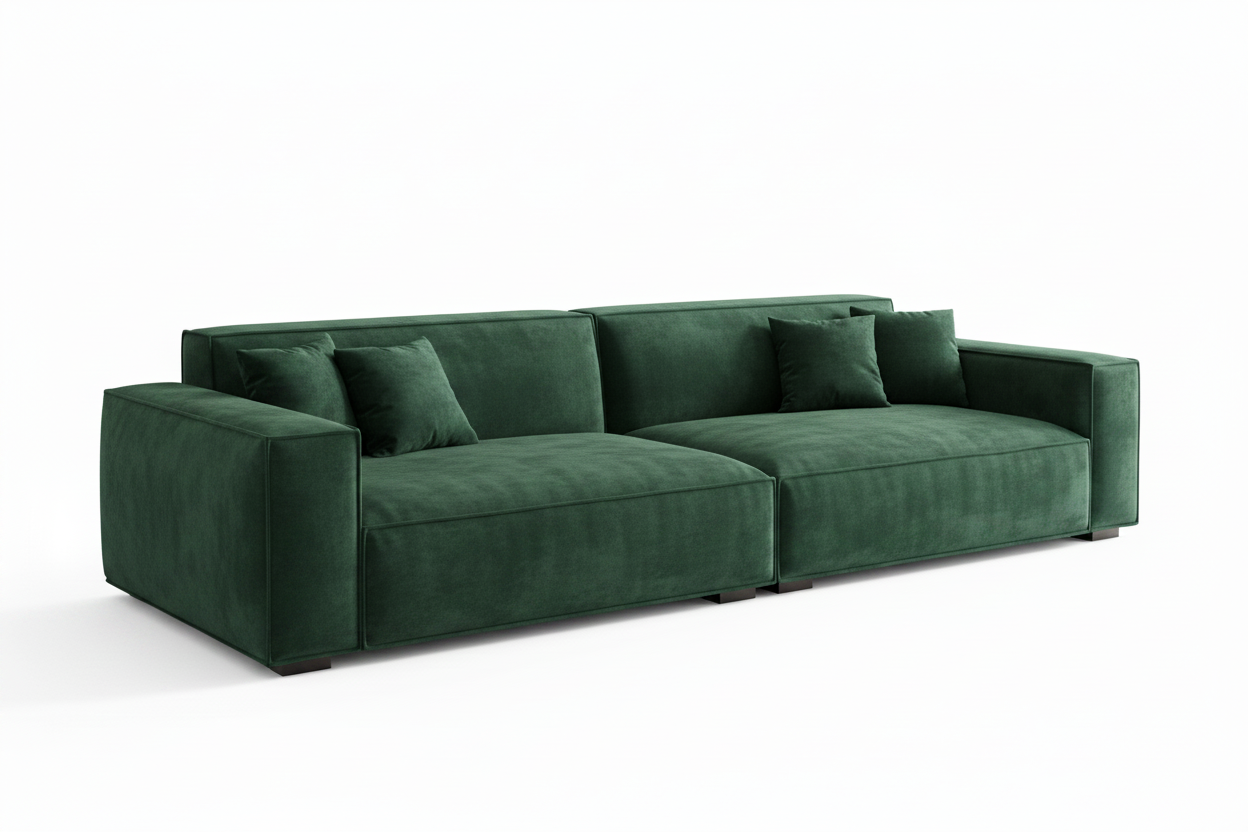 Novo Sofa - Green Velvet