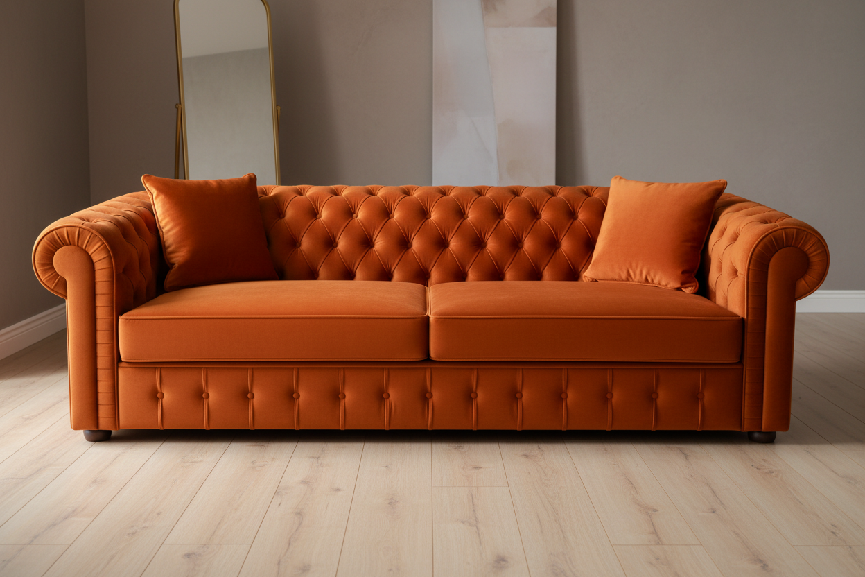 Orange 3-Seater