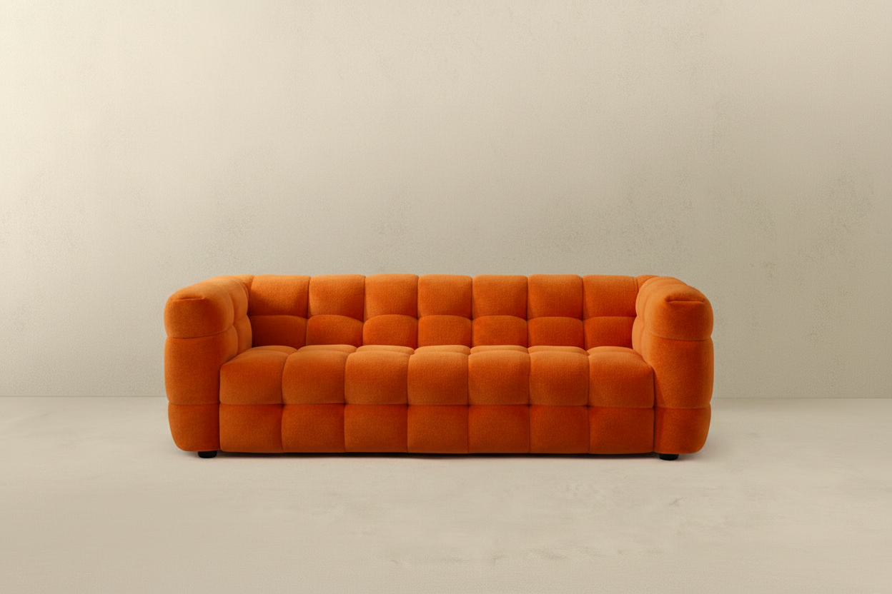 Orange Cube Sofa