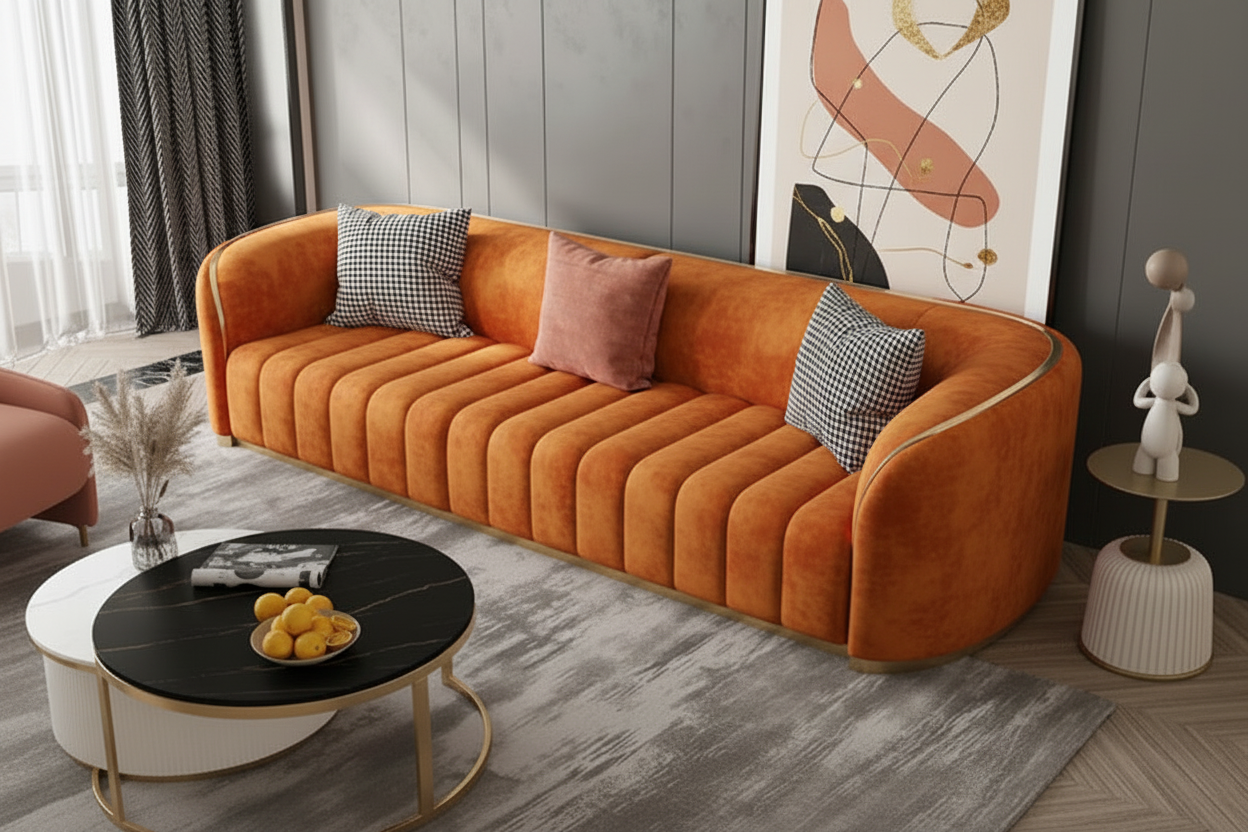 Orange Head Sofa