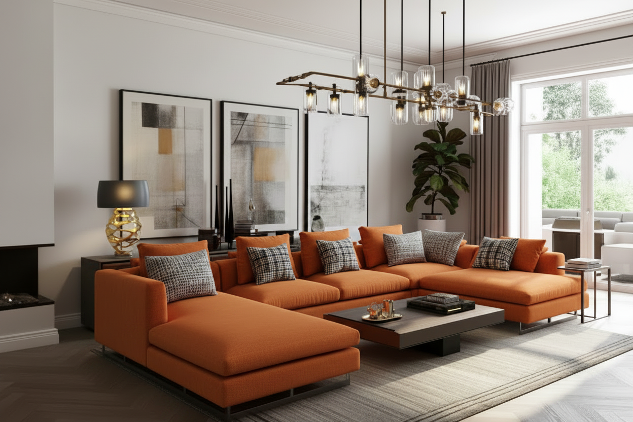 Orange Sofa