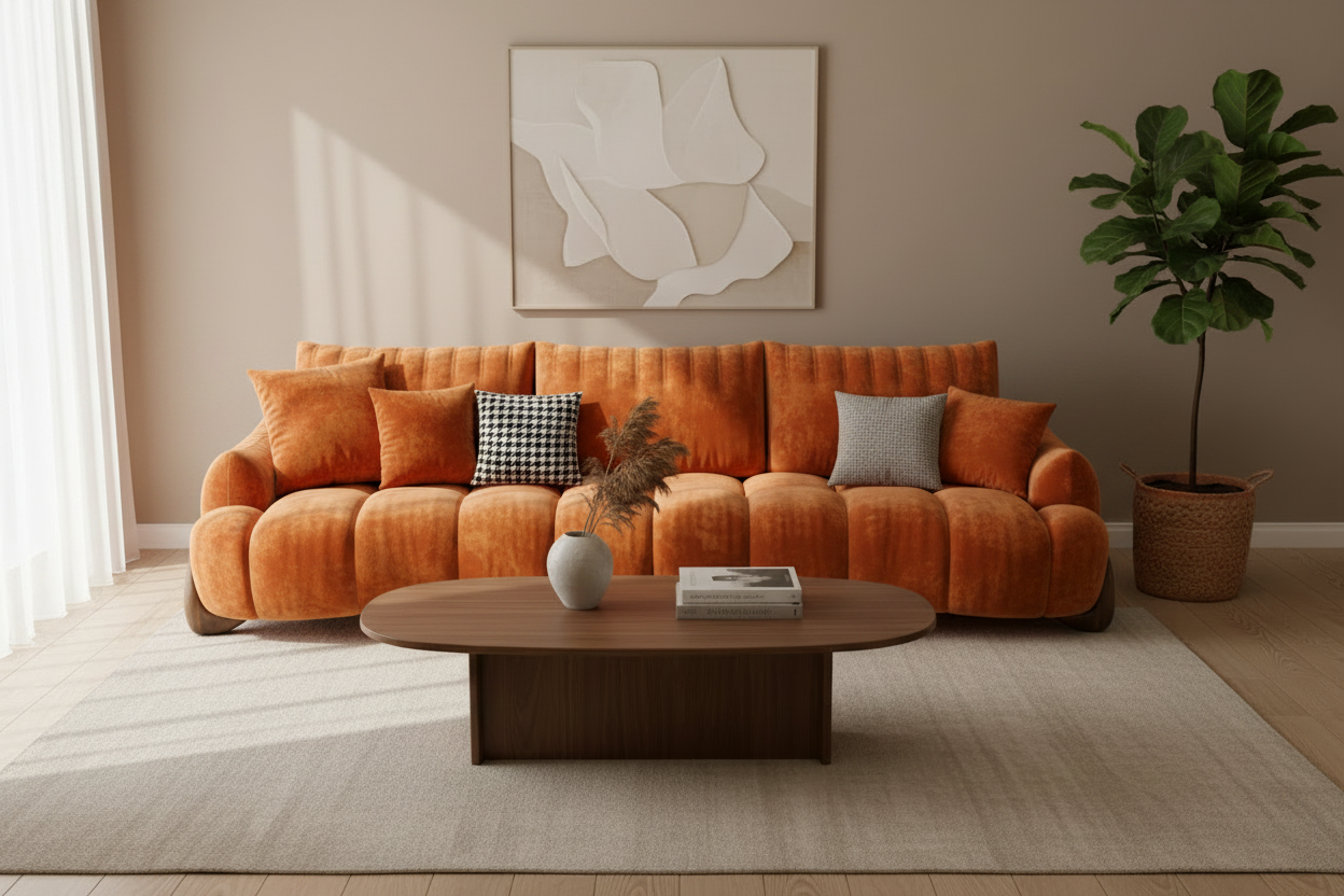 Orange Sofa