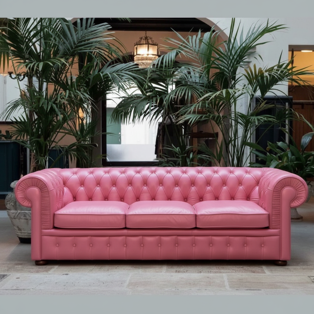 Pink Chesterfield Sofa