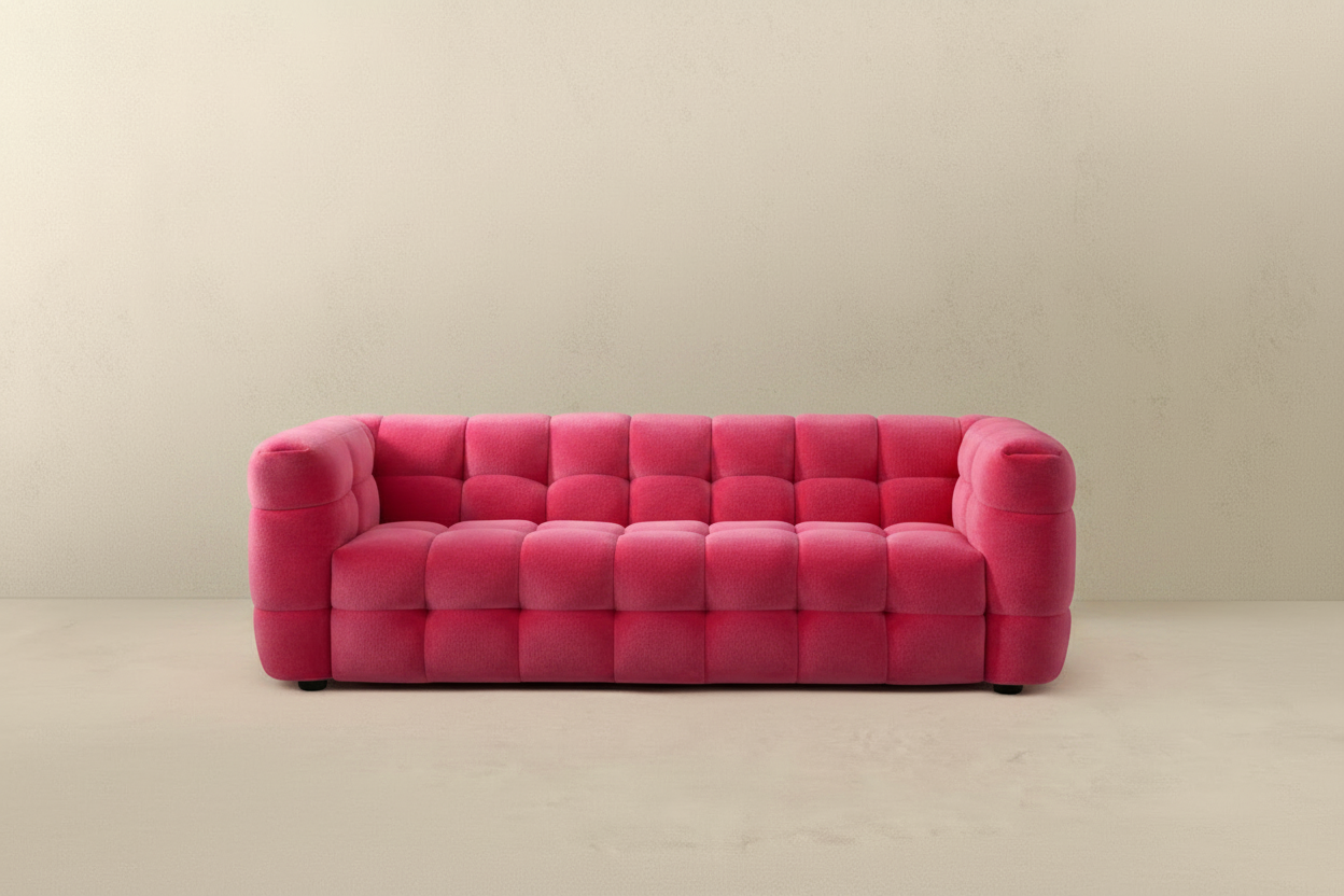 Pink Cube Sofa