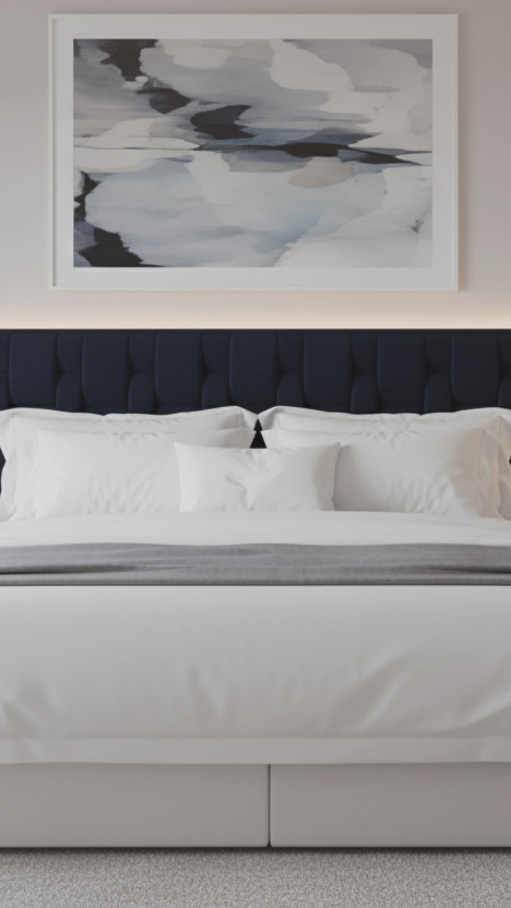 Extra Length Basket-Weave Tufted Headboard (Pedestal Accommodating)