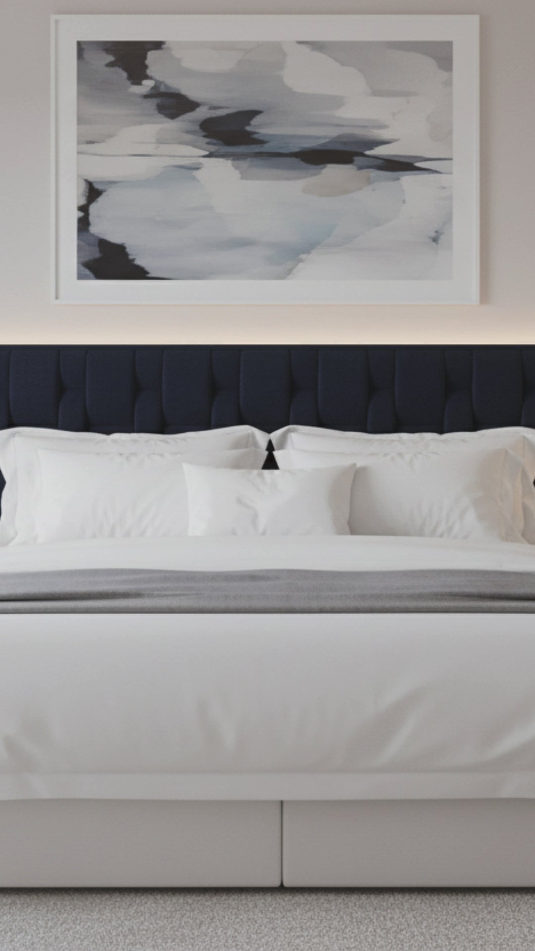 Extra Length Basket-Weave Tufted Headboard (Pedestal Accommodating)